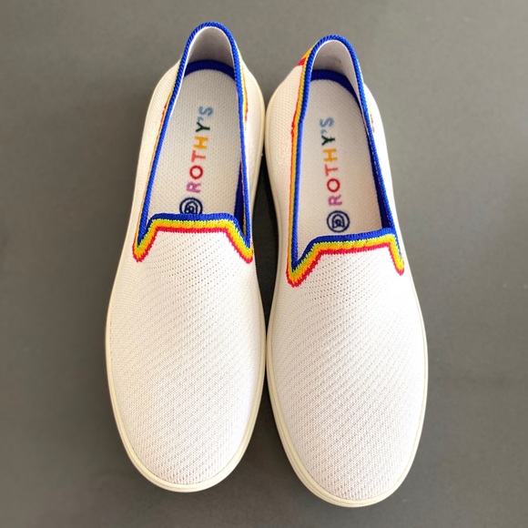 rothys white rainbow